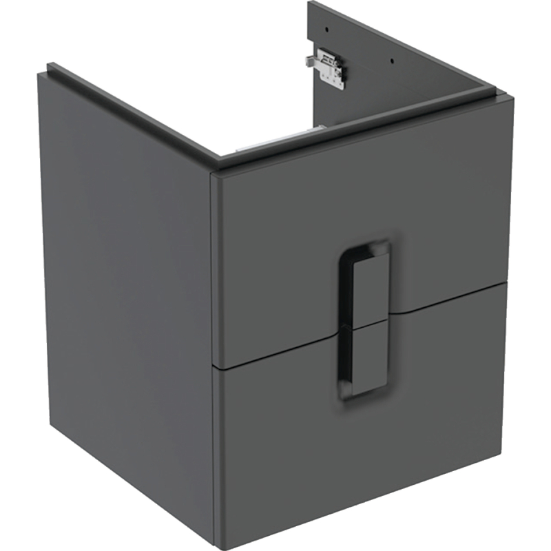 TWINS Szafka z 2 szufladami 50cm, czarny mat KOŁO 89491000