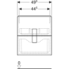 TWINS Szafka z 2 szufladami 50cm, czarny mat KOŁO 89491000