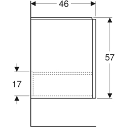 TWINS Szafka z drzwiami 60cm, czarny mat KOŁO 89488000