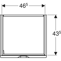 TWINS Szafka z drzwiami 50cm, czarny mat KOŁO 89485000