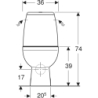 SOLO WC kompakt odp.poz.arm.3/6l b/deski KOŁO 79210000