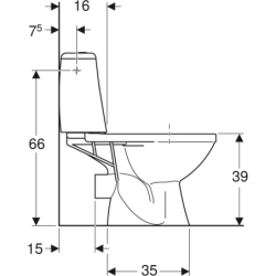 SOLO WC kompakt odp.poz.arm.3/6l b/deski KOŁO 79210000