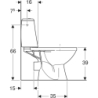 SOLO WC kompakt odp.poz.arm.3/6l b/deski KOŁO 79210000
