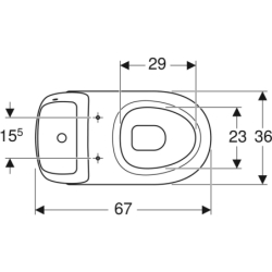SOLO WC kompakt odp.poz.arm.3/6l b/deski KOŁO 79210000