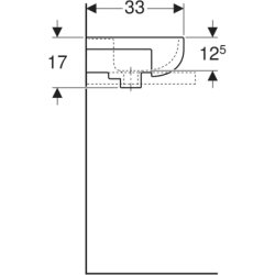 SOLO umywalka meblowa 40cm KOŁO 72942000
