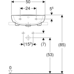 SOLO umywalka meblowa 50cm KOŁO 71950000