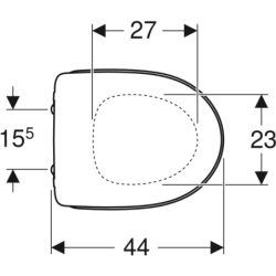 SOLO deska sedesowa, duroplast KOŁO 70116000