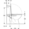 IDOL WC kompakt odp.pion, spłuczka z arm3/6l, deska 10131 KOŁO 19036000