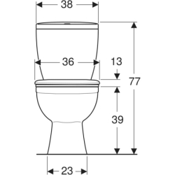 IDOL WC kompakt odp.poziom, spłuczka z arm3/6l, deska 10131 KOŁO 19035000