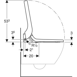 Deska sedesowa z funkcją higieny intymnej AquaClean Tuma Comfort, szkło czarne GEBERIT 146.272.SJ.1