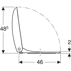 Deska Citterio wolnoopadająca GEBERIT 500.540.01.1
