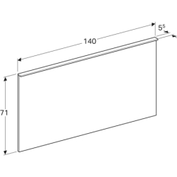 Lustro Xeno2 z podświetleniem 140 cm GEBERIT 500.203.00.1