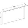 Lustro Xeno2 z podświetleniem 140 cm GEBERIT 500.203.00.1