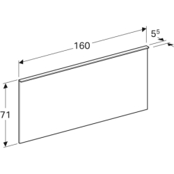 Lustro Xeno2 z podświetleniem 160 cm GEBERIT 500.204.00.1