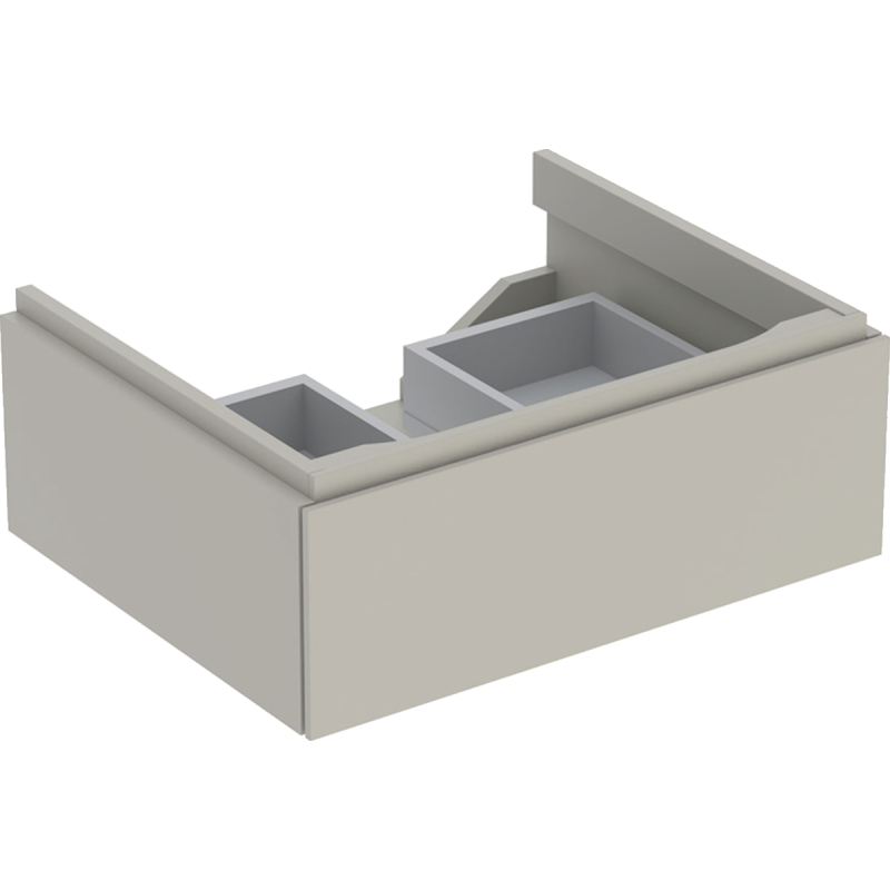 Szafka Xeno2 pod umywalkę 60 cm, 1 szuflada, ciepły szary mat GEBERIT 500.505.00.1