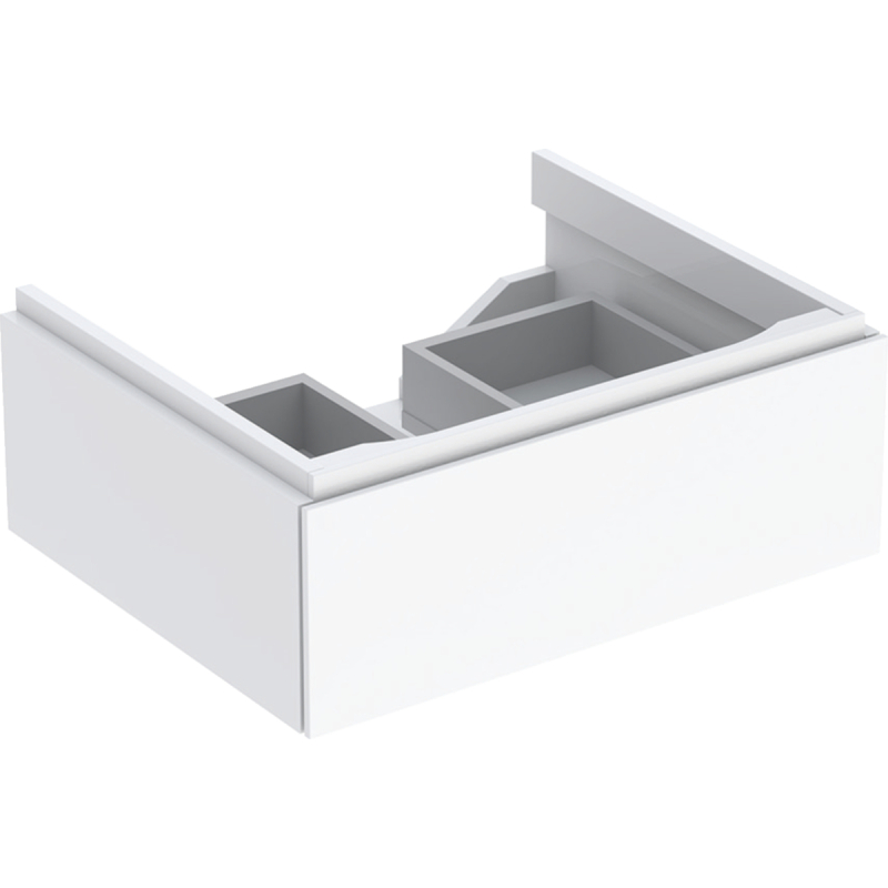 Szafka Xeno2 pod umywalkę 60 cm, 1 szuflada, biały połysk GEBERIT 500.505.01.1