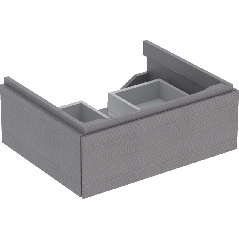 Szafka Xeno2 pod umywalkę 60 cm, 1 szuflada, szary mat płótno GEBERIT 500.505.43.1