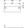 Szafka Xeno2 boczna 60 cm, ciepły szary mat GEBERIT 500.507.00.1