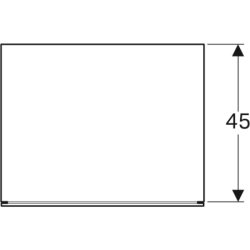 Szafka Xeno2 boczna 60 cm, szary mat płótno GEBERIT 500.507.43.1