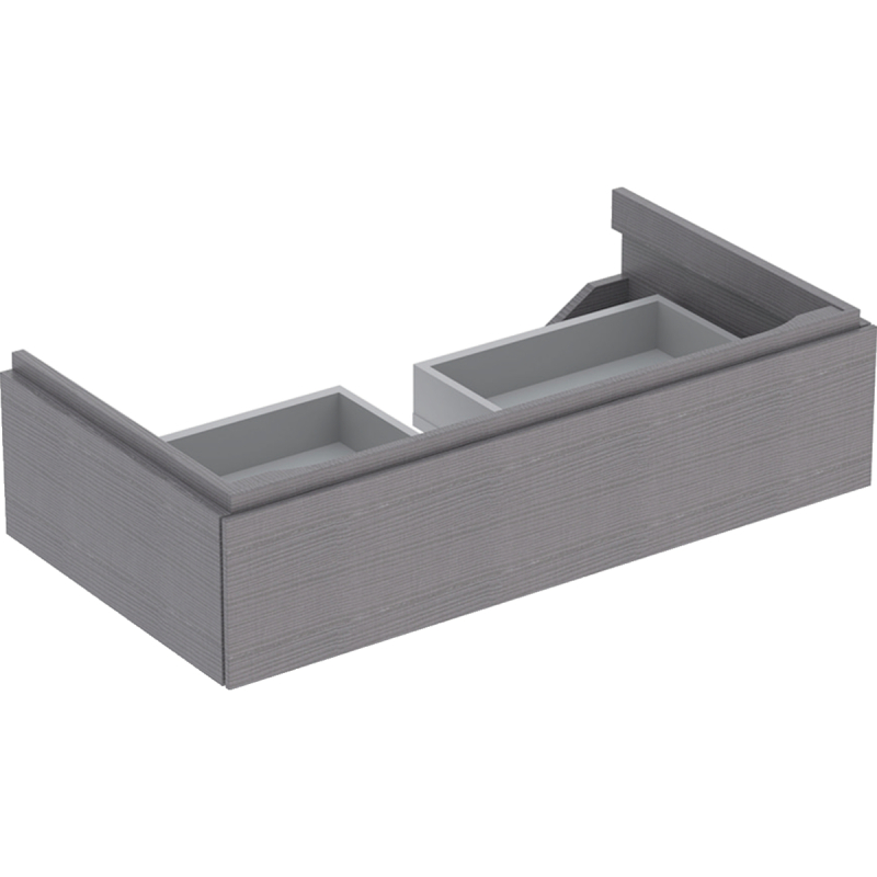 Szafka Xeno2 pod umywalkę 90 cm, 1 szuflada, szary mat płótno GEBERIT 500.508.43.1