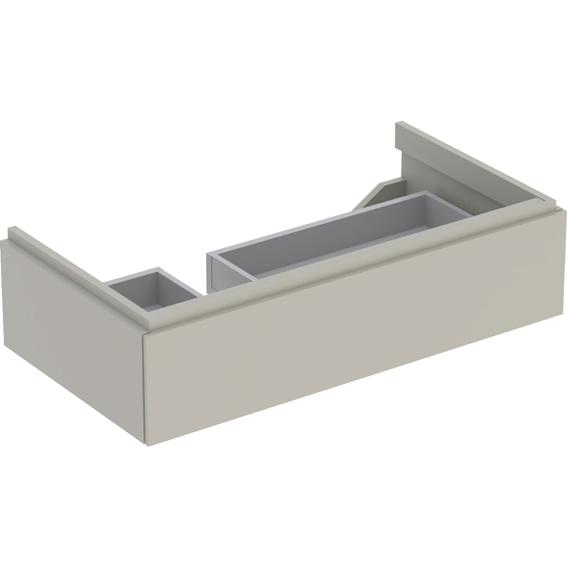 Szafka Xeno2 pod umywalkę 90 cm lewa, 1 szuflada, ciepły szary mat GEBERIT 500.513.00.1