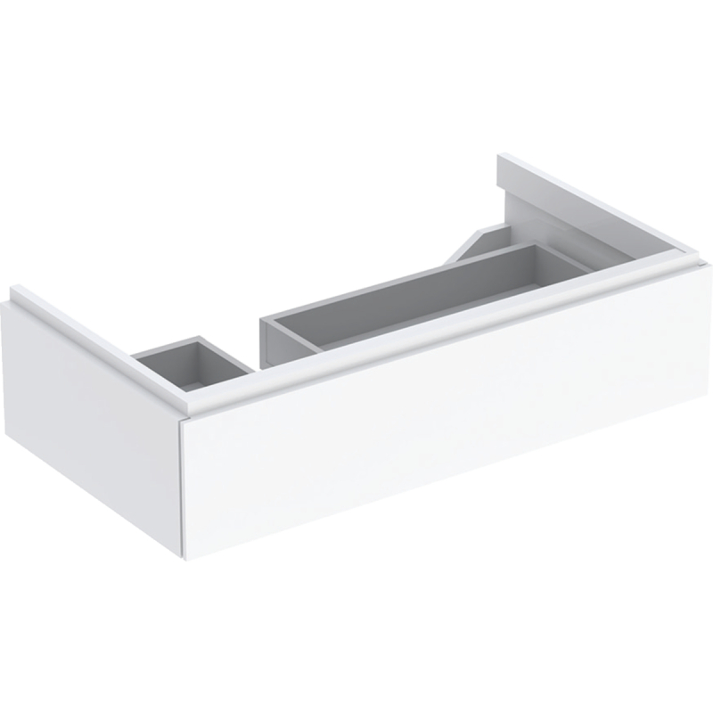 Szafka Xeno2 pod umywalkę 90 cm lewa, 1 szuflada, biały połysk GEBERIT 500.513.01.1
