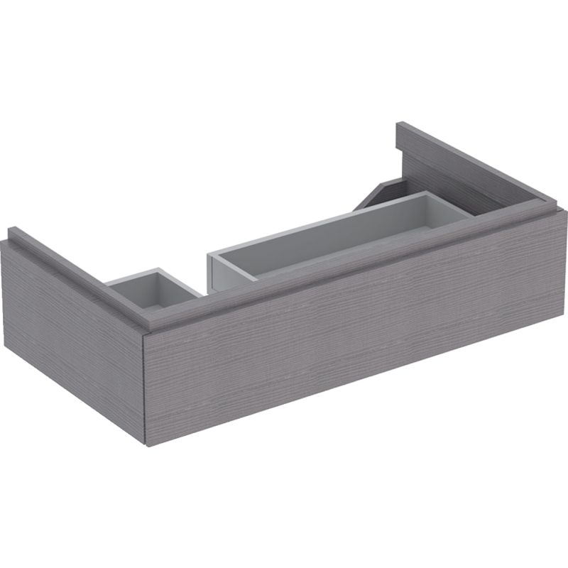 Szafka Xeno2 pod umywalkę 90 cm lewa, 1 szuflada, szary mat płótno GEBERIT 500.513.43.1