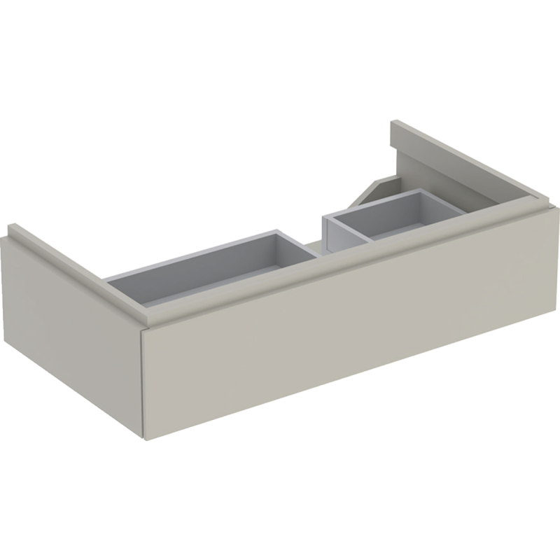 Szafka Xeno2 pod umywalkę 90 cm prawa, 1 szuflada, ciepły szary mat GEBERIT 500.514.00.1