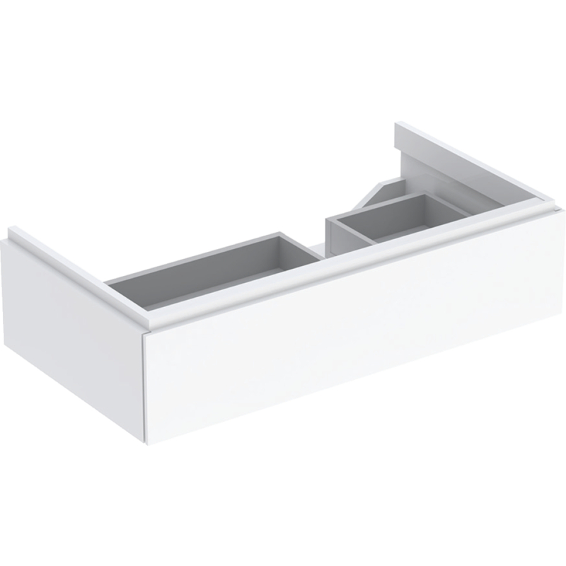 Szafka Xeno2 pod umywalkę 90 cm prawa, 1 szuflada, biały połysk GEBERIT 500.514.01.1