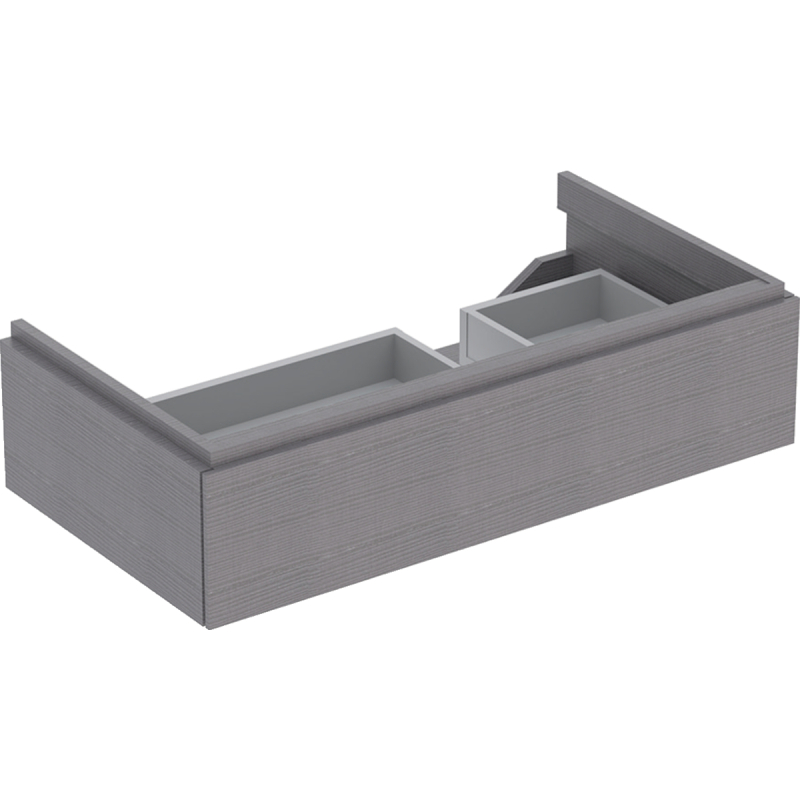 Szafka Xeno2 pod umywalkę 90 cm prawa, 1 szuflada, szary mat płótno GEBERIT 500.514.43.1