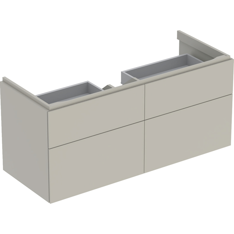 Szafka Xeno2 pod umywalkę 120 cm, 4 szuflady, ciepły szary mat GEBERIT 500.518.00.1