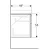 Szafka Xeno2 pod umywalkę 120 cm, 4 szuflady, szary mat płótno GEBERIT 500.518.43.1