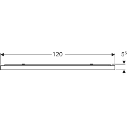 Lustro Xeno2 z podświetleniem 120 cm GEBERIT 500.519.00.1