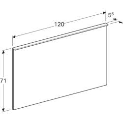 Lustro Xeno2 z podświetleniem 120 cm GEBERIT 500.519.00.1