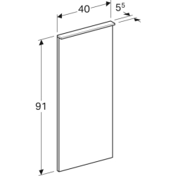 Lustro Xeno2 z podświetleniem 40 cm GEBERIT 500.520.00.1