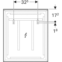 Lustro Xeno2 z podświetleniem 60 cm GEBERIT 500.521.00.1