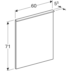Lustro Xeno2 z podświetleniem 60 cm GEBERIT 500.521.00.1