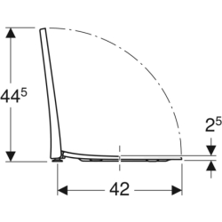 Deska sedesowa Acanto, wolnoopadająca, wypinana GEBERIT 500.660.01.2