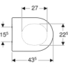 Deska sedesowa Acanto, wolnoopadająca, wypinana GEBERIT 500.660.01.2
