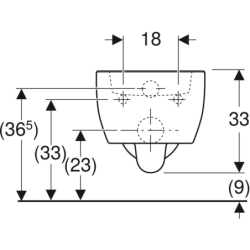 Miska wisząca WC iCon, krótka, ukryte mocowania GEBERIT 204030000