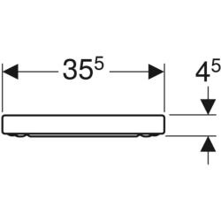 Deska sedesowa iCon, wolnoopadająca GEBERIT 574130000