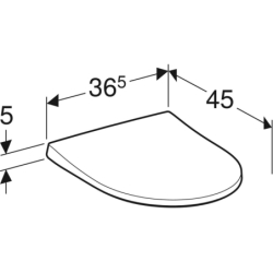 Deska sedesowa iCon, slim, wolnoopadająca GEBERIT 574950000