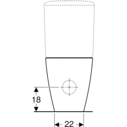 Stojąca miska WC iCon Square do spłuczki nasadzanej, ceramiczna muszla toaletowa, kryte mocowania, Rimfree GEBERIT 200930000