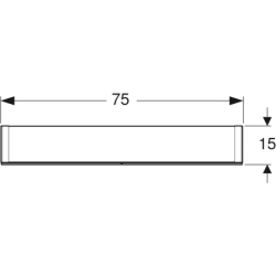 Szafka z lustrem Option, B75, z oświetleniem, 2 drzwi GEBERIT 500.205.00.1