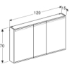 Szafka z lustrem Option, B120, z oświetleniem, 3 drzwi GEBERIT 500.207.00.1