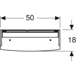 Szafka z lustrem Option Basic, B50, z oświetleniem, 2 drzwi GEBERIT 500.257.00.1