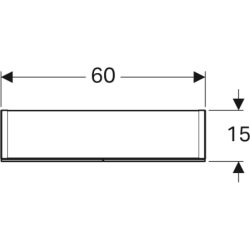 Szafka z lustrem Option, B60, z oświetleniem, 2 drzwi GEBERIT 500.582.00.1