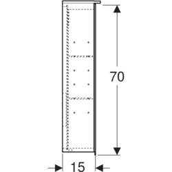 Szafka z lustrem Option Plus, B120, z oświetleniem, 3 drzwi GEBERIT 500.592.00.1