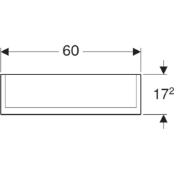 Szafka z lustrem Option Plus, B60, z oświetleniem, 2 drzwi GEBERIT 500.593.00.1