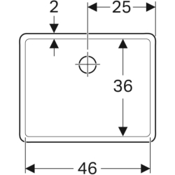 Umywalka wielofunkcyjna Publica, 50 cm, biała GEBERIT 360050000